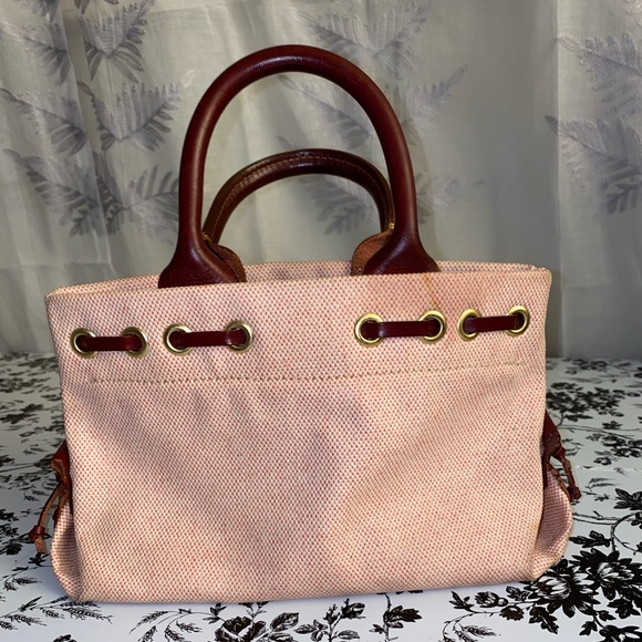 Vintage Dooney & Bourke  small red handbag canvas - Picture 3 of 7
